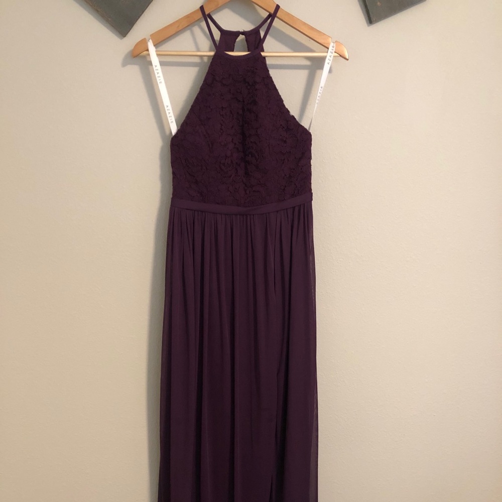 Azazie plum dress